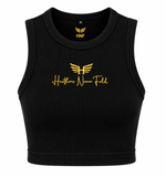 SIGNATURE RIBBED CROP TOP