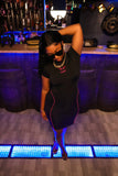 NEON STITCH BODYCON DRESS