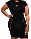 NEON STITCH BODYCON DRESS