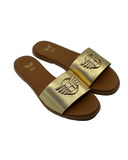 HNF Women Leather Slide Sandals