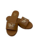 HNF Women Leather Slide Sandals